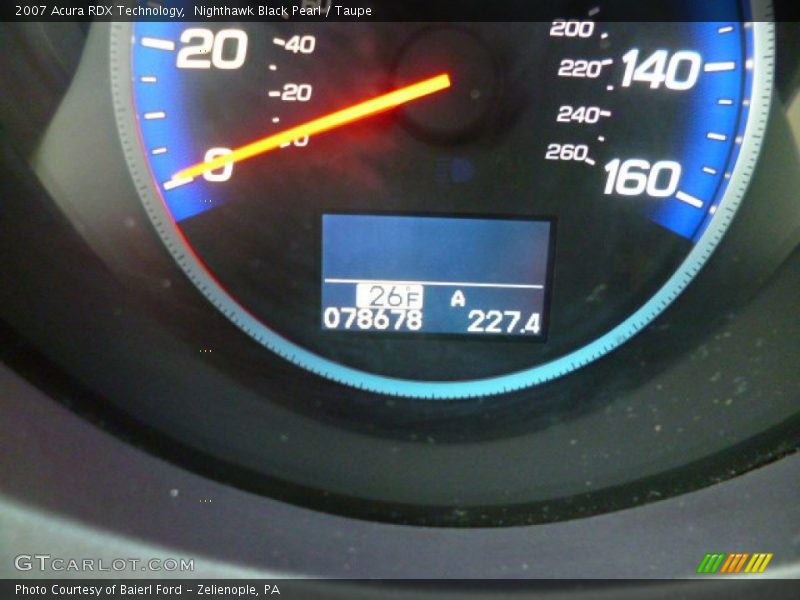 Nighthawk Black Pearl / Taupe 2007 Acura RDX Technology