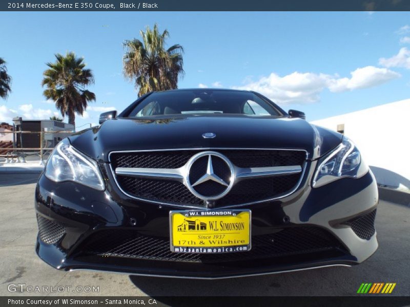 Black / Black 2014 Mercedes-Benz E 350 Coupe