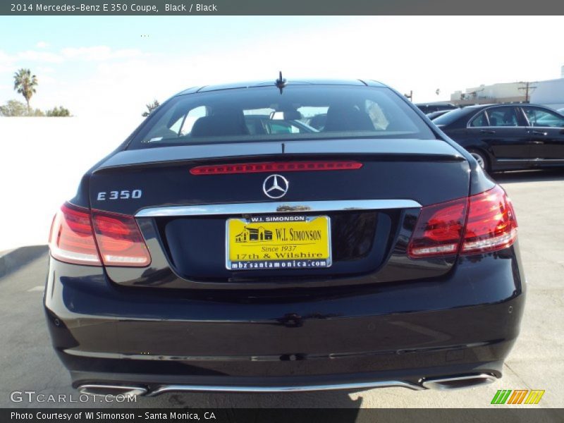 Black / Black 2014 Mercedes-Benz E 350 Coupe