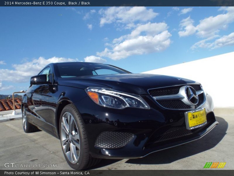 Black / Black 2014 Mercedes-Benz E 350 Coupe