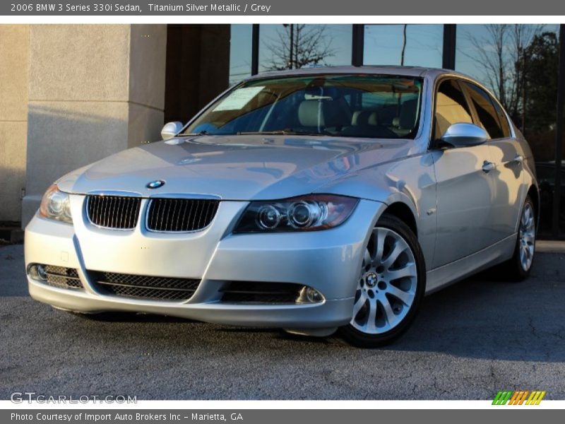 Titanium Silver Metallic / Grey 2006 BMW 3 Series 330i Sedan