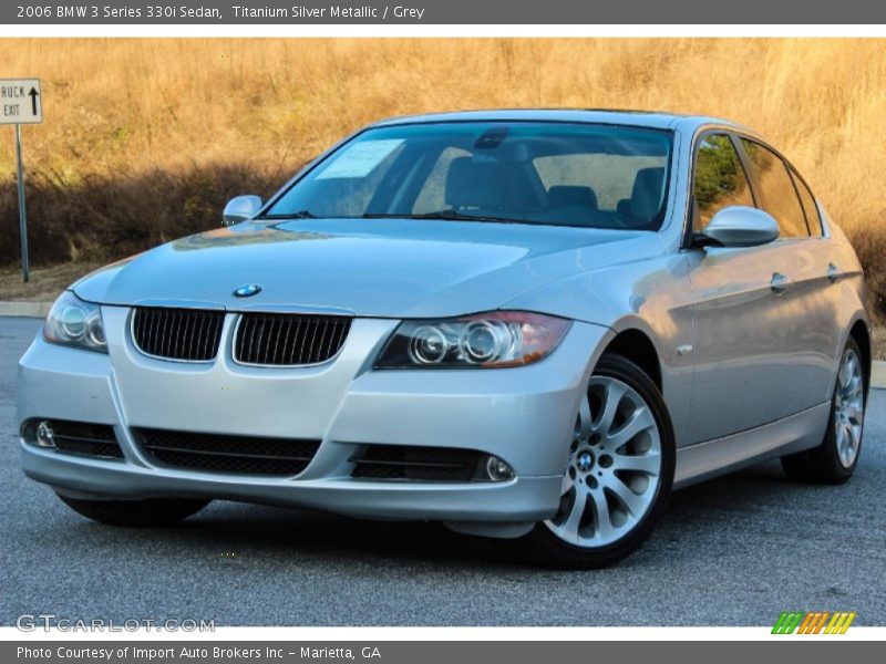 Titanium Silver Metallic / Grey 2006 BMW 3 Series 330i Sedan