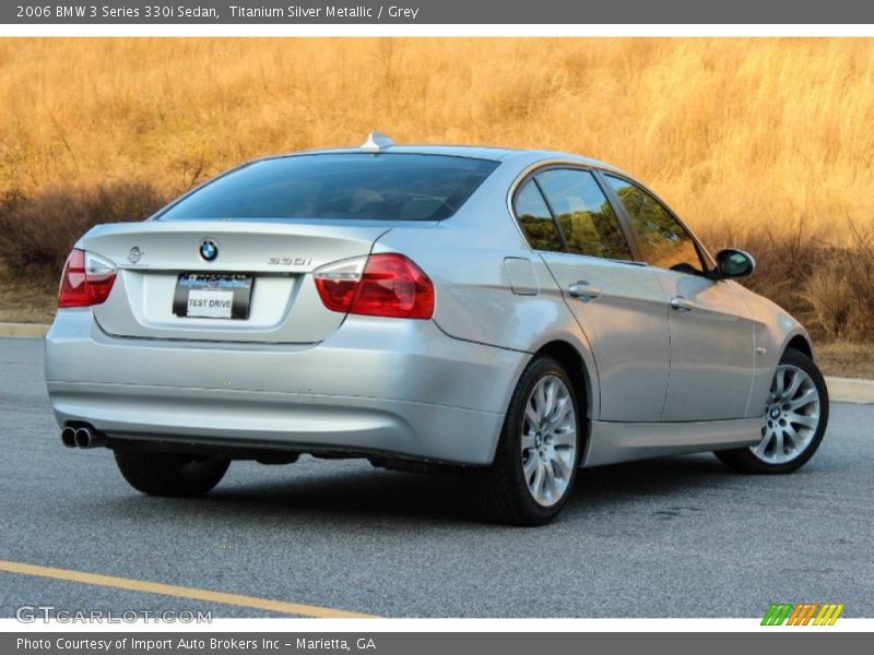 Titanium Silver Metallic / Grey 2006 BMW 3 Series 330i Sedan