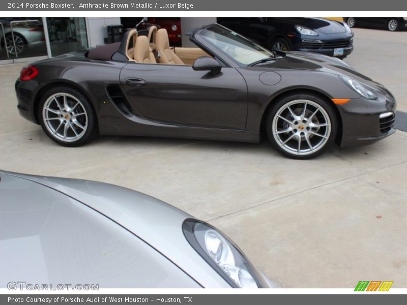 Anthracite Brown Metallic / Luxor Beige 2014 Porsche Boxster