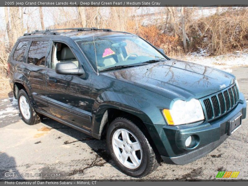 Deep Beryl Green Pearl / Medium Slate Gray 2005 Jeep Grand Cherokee Laredo 4x4