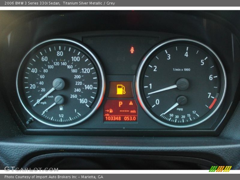  2006 3 Series 330i Sedan 330i Sedan Gauges