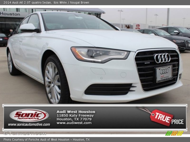 Ibis White / Nougat Brown 2014 Audi A6 2.0T quattro Sedan