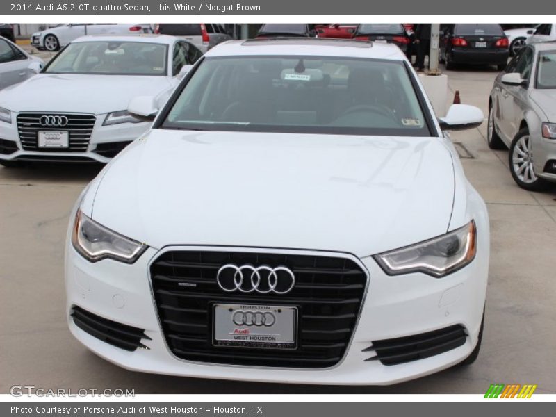 Ibis White / Nougat Brown 2014 Audi A6 2.0T quattro Sedan