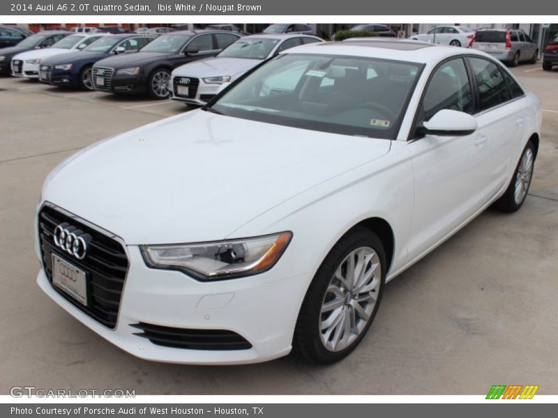 Ibis White / Nougat Brown 2014 Audi A6 2.0T quattro Sedan