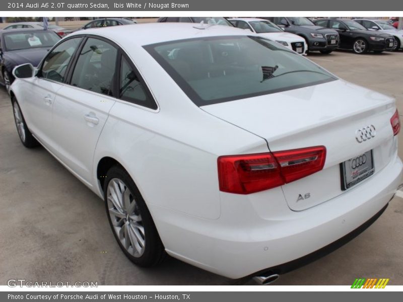 Ibis White / Nougat Brown 2014 Audi A6 2.0T quattro Sedan