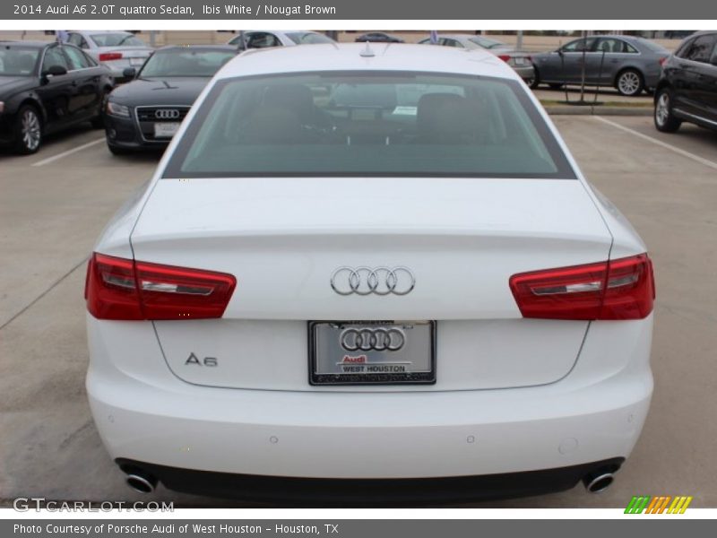 Ibis White / Nougat Brown 2014 Audi A6 2.0T quattro Sedan