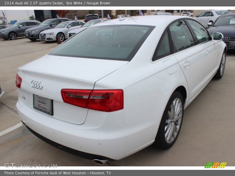 Ibis White / Nougat Brown 2014 Audi A6 2.0T quattro Sedan