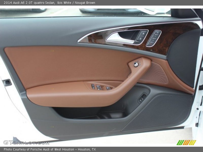 Ibis White / Nougat Brown 2014 Audi A6 2.0T quattro Sedan