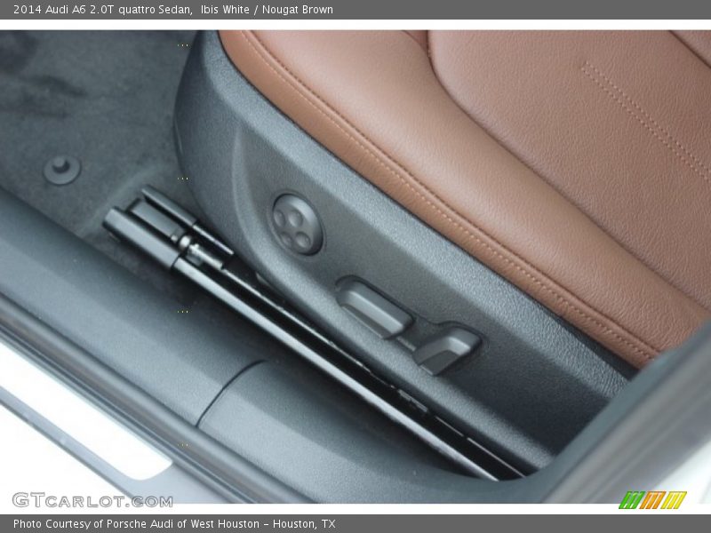 Ibis White / Nougat Brown 2014 Audi A6 2.0T quattro Sedan