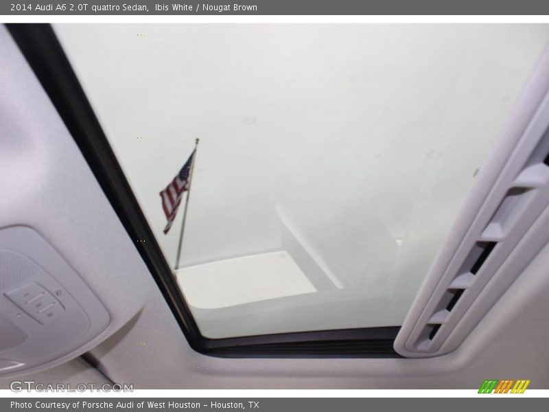 Ibis White / Nougat Brown 2014 Audi A6 2.0T quattro Sedan