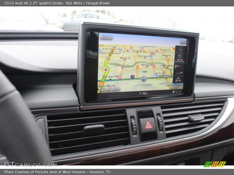 Ibis White / Nougat Brown 2014 Audi A6 2.0T quattro Sedan
