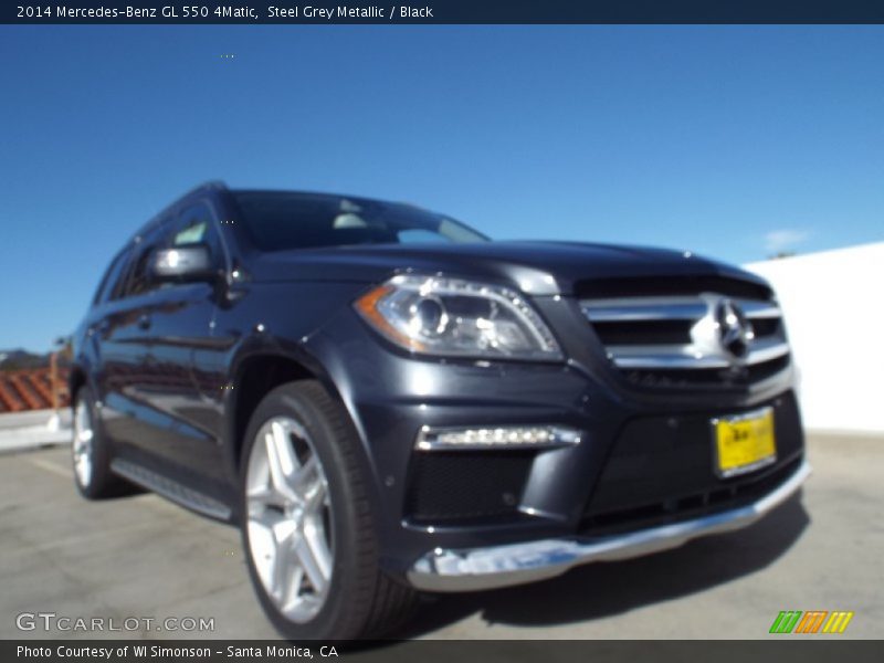 Steel Grey Metallic / Black 2014 Mercedes-Benz GL 550 4Matic