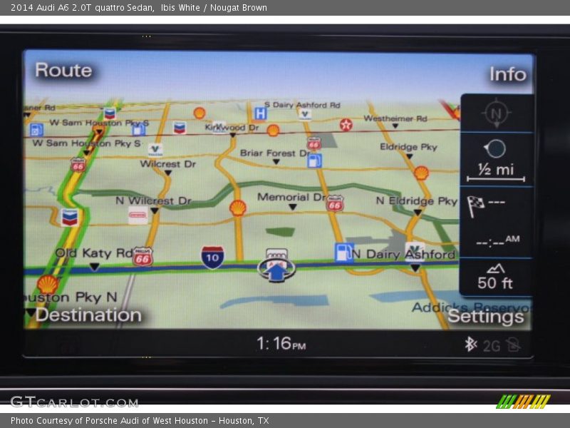 Ibis White / Nougat Brown 2014 Audi A6 2.0T quattro Sedan