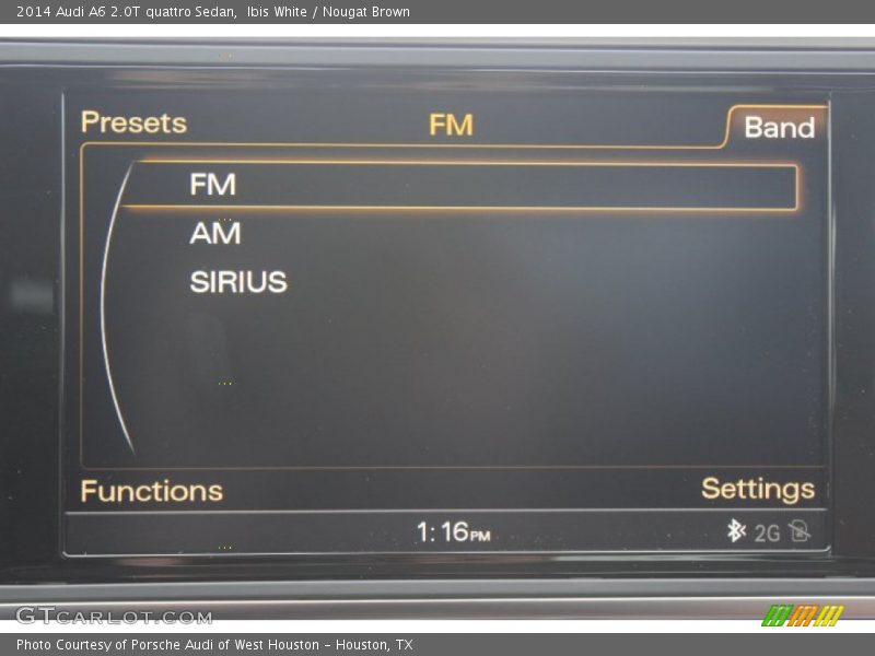 Ibis White / Nougat Brown 2014 Audi A6 2.0T quattro Sedan