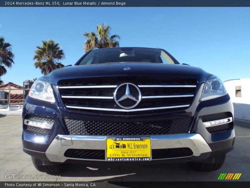 Lunar Blue Metallic / Almond Beige 2014 Mercedes-Benz ML 350