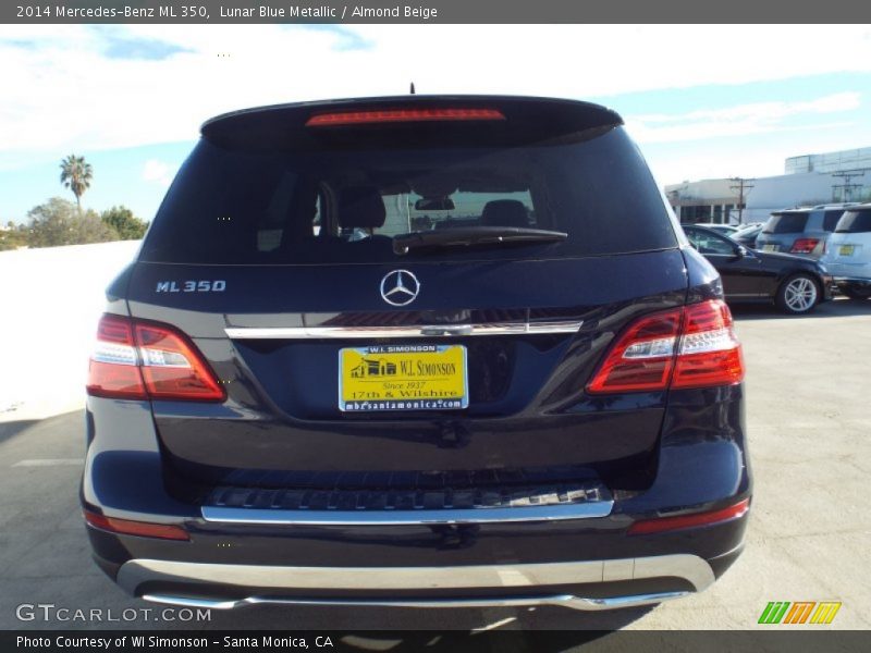 Lunar Blue Metallic / Almond Beige 2014 Mercedes-Benz ML 350