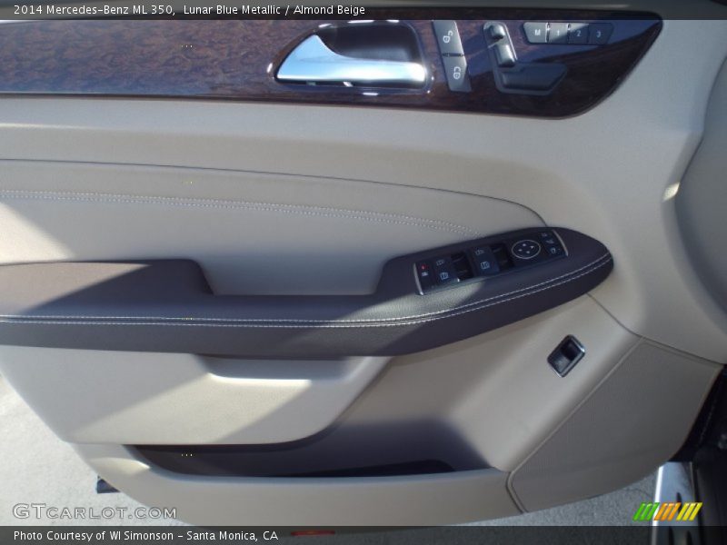 Lunar Blue Metallic / Almond Beige 2014 Mercedes-Benz ML 350