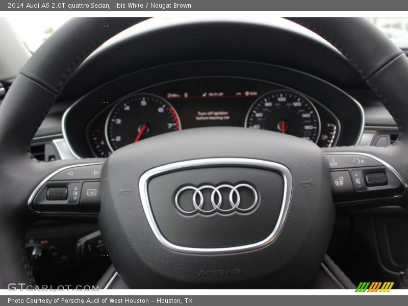 Ibis White / Nougat Brown 2014 Audi A6 2.0T quattro Sedan