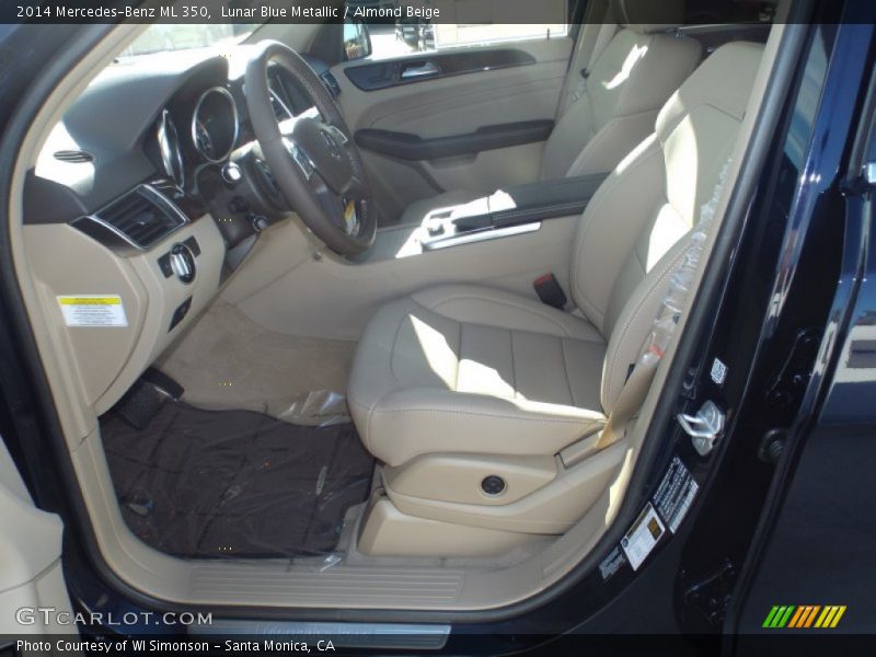 Lunar Blue Metallic / Almond Beige 2014 Mercedes-Benz ML 350
