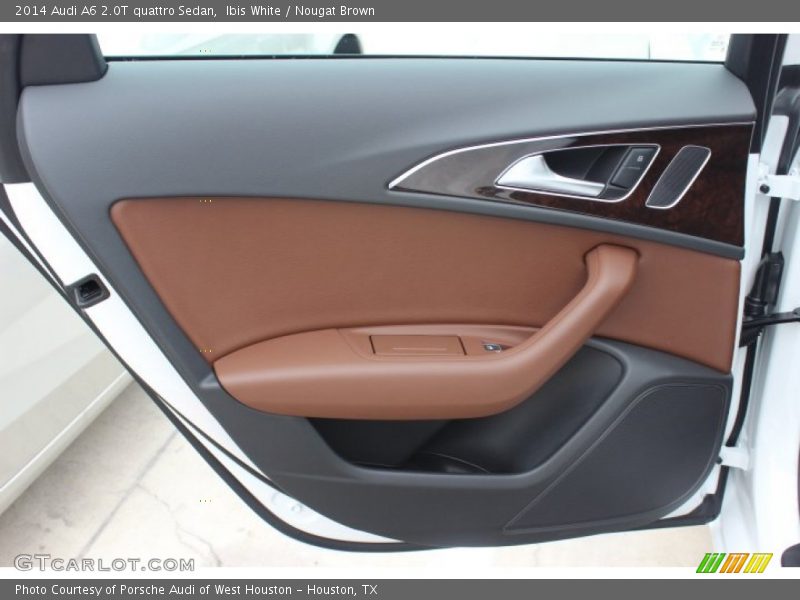 Ibis White / Nougat Brown 2014 Audi A6 2.0T quattro Sedan