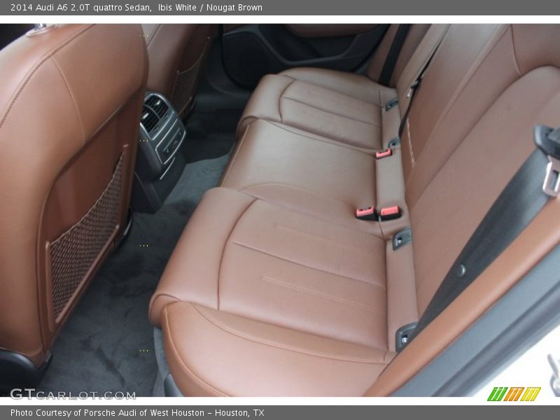 Ibis White / Nougat Brown 2014 Audi A6 2.0T quattro Sedan