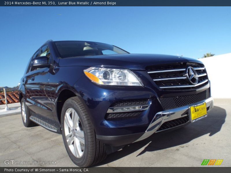 Lunar Blue Metallic / Almond Beige 2014 Mercedes-Benz ML 350