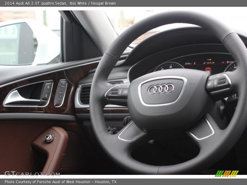 Ibis White / Nougat Brown 2014 Audi A6 2.0T quattro Sedan