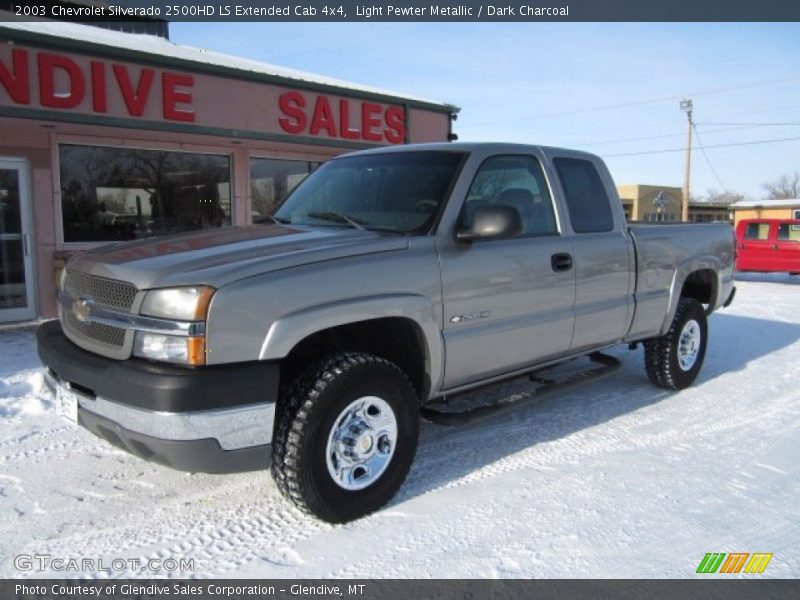 Light Pewter Metallic / Dark Charcoal 2003 Chevrolet Silverado 2500HD LS Extended Cab 4x4