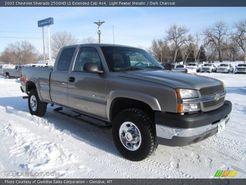 Light Pewter Metallic / Dark Charcoal 2003 Chevrolet Silverado 2500HD LS Extended Cab 4x4