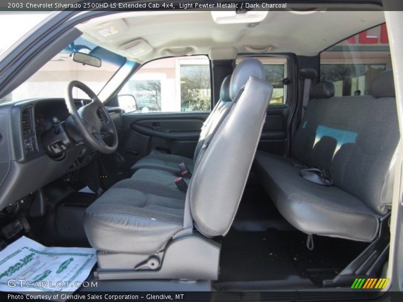Light Pewter Metallic / Dark Charcoal 2003 Chevrolet Silverado 2500HD LS Extended Cab 4x4