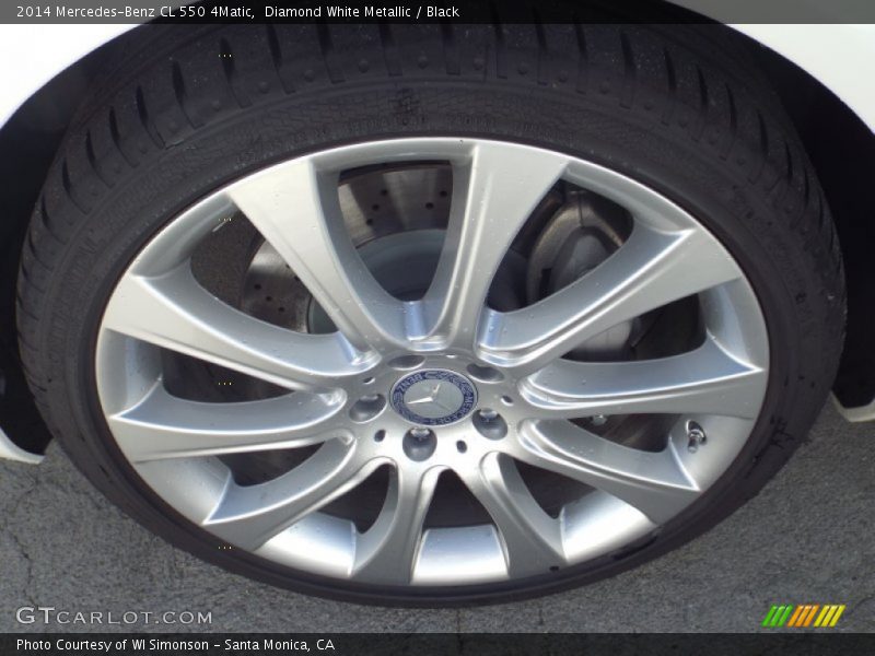 Diamond White Metallic / Black 2014 Mercedes-Benz CL 550 4Matic