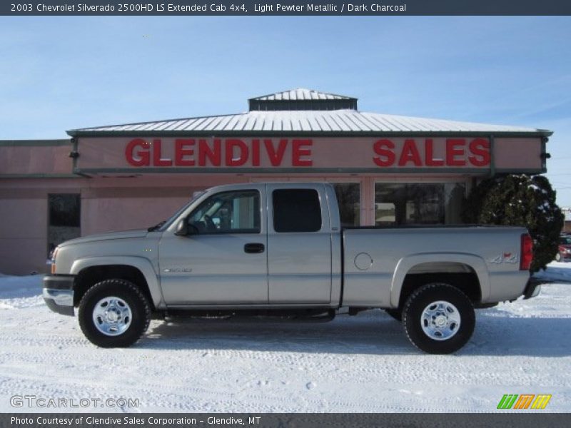 Light Pewter Metallic / Dark Charcoal 2003 Chevrolet Silverado 2500HD LS Extended Cab 4x4