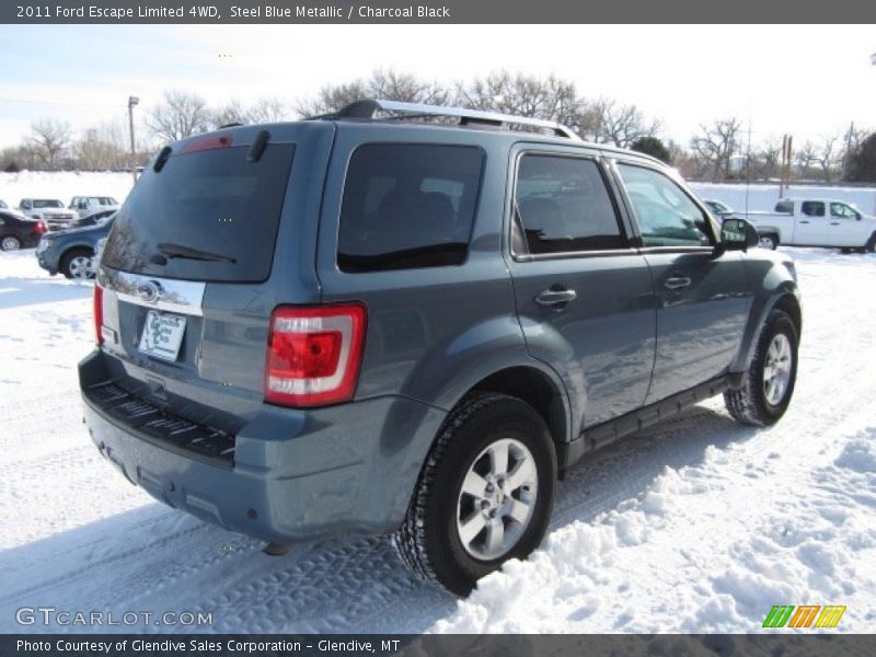 Steel Blue Metallic / Charcoal Black 2011 Ford Escape Limited 4WD