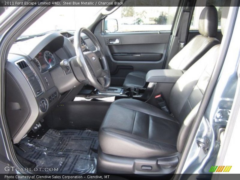 Steel Blue Metallic / Charcoal Black 2011 Ford Escape Limited 4WD