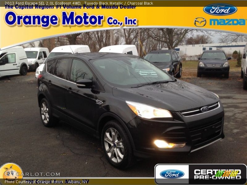 Tuxedo Black Metallic / Charcoal Black 2013 Ford Escape SEL 2.0L EcoBoost 4WD
