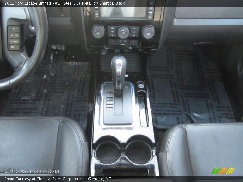 Steel Blue Metallic / Charcoal Black 2011 Ford Escape Limited 4WD