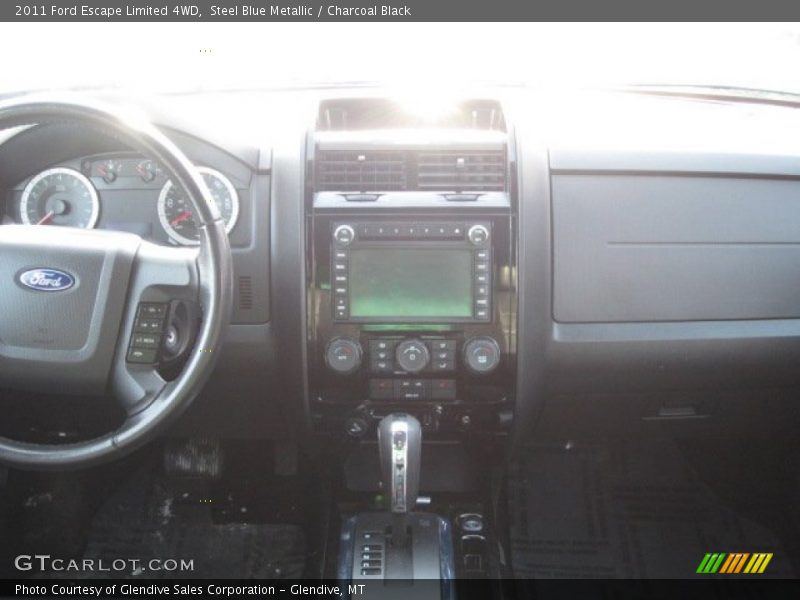Steel Blue Metallic / Charcoal Black 2011 Ford Escape Limited 4WD