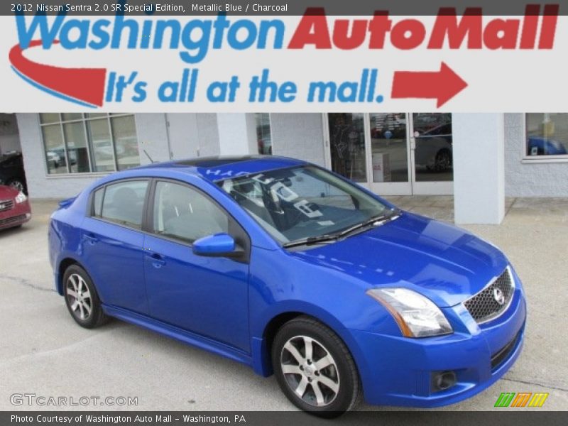 Metallic Blue / Charcoal 2012 Nissan Sentra 2.0 SR Special Edition
