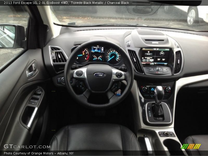 Tuxedo Black Metallic / Charcoal Black 2013 Ford Escape SEL 2.0L EcoBoost 4WD