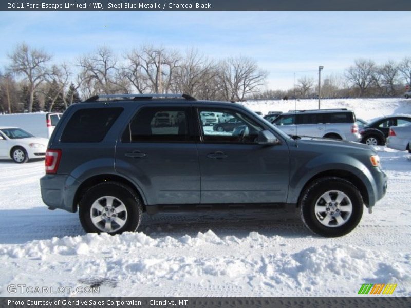 Steel Blue Metallic / Charcoal Black 2011 Ford Escape Limited 4WD
