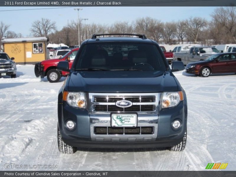 Steel Blue Metallic / Charcoal Black 2011 Ford Escape Limited 4WD