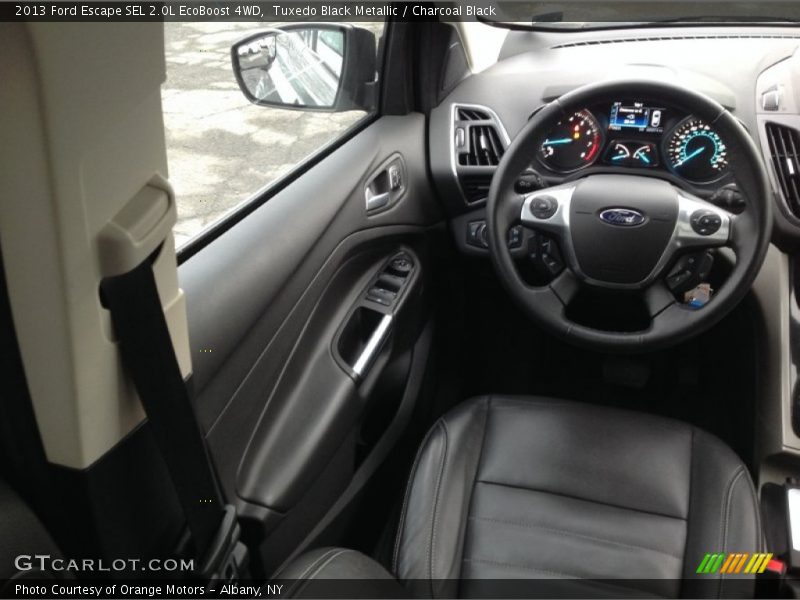 Tuxedo Black Metallic / Charcoal Black 2013 Ford Escape SEL 2.0L EcoBoost 4WD