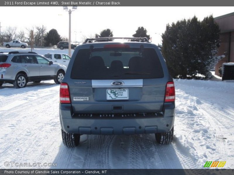 Steel Blue Metallic / Charcoal Black 2011 Ford Escape Limited 4WD