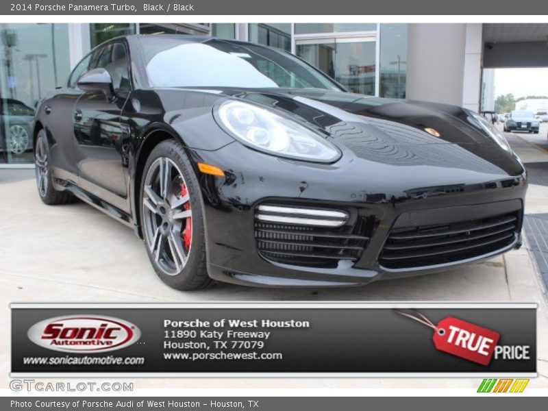 Black / Black 2014 Porsche Panamera Turbo