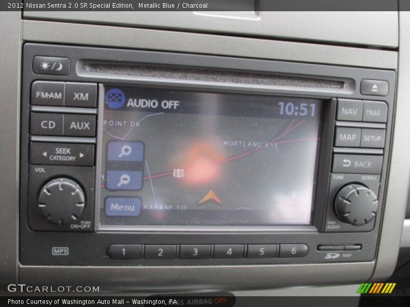 Metallic Blue / Charcoal 2012 Nissan Sentra 2.0 SR Special Edition